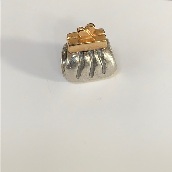 Pandora Jewelry - PANDORA Sterling silver w/ 14k gold purse charm